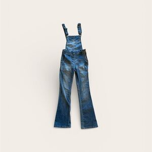 Wallflower Women's Small Denim Overalls Y2K 90's Grunge Indie Sleaze Distressed